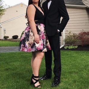 Floral Short Prom Dress